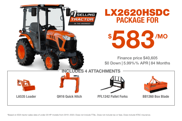 LX2620HSDC Tractor Package
